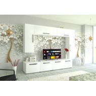 Living Armonia V1 MDF Alb Lucios - cu manere Living Armonia V1 MDF Alb Lucios - cu manere